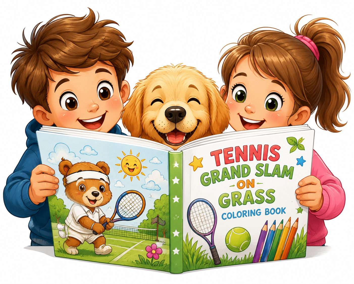 dziewczynka z kolorwanką tennis grand slam on graass